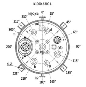 Projeto de desenho (Vista plana) K1000L-K6300L